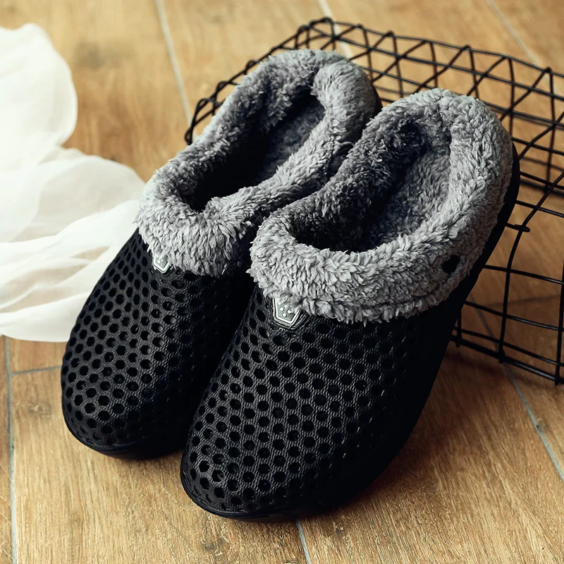 Slipppers Men Winter Warm Slippers Walk Around Home Winter Shoes Sale Men's Huaraches Men's slippers Flip Flop Birknstock Man