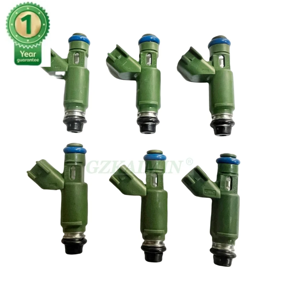 Set 6PCS Fuel Injector Nozzle For JAGUAR 2001-2008 X Type 2.5, 3.0 V-6 1955004011 1X43AB 195500-4011 1X43-AB