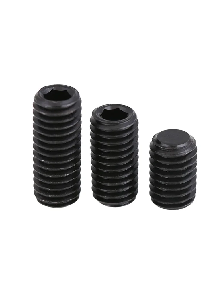 M3 M4 M5 M6 M8 M10 12.9 درجة عالية القوة عرافة مسدس المقبس نقطة مسطحة مجموعة المسمار نهاية نكش مقطوعة الرأس الترباس