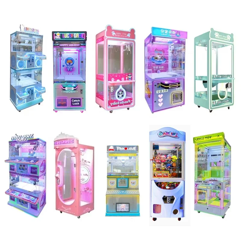 Coin-operated  Claw Machine Panda  Doll Machine  with Bill Acceptor  Arcade Commercial Claw Machine