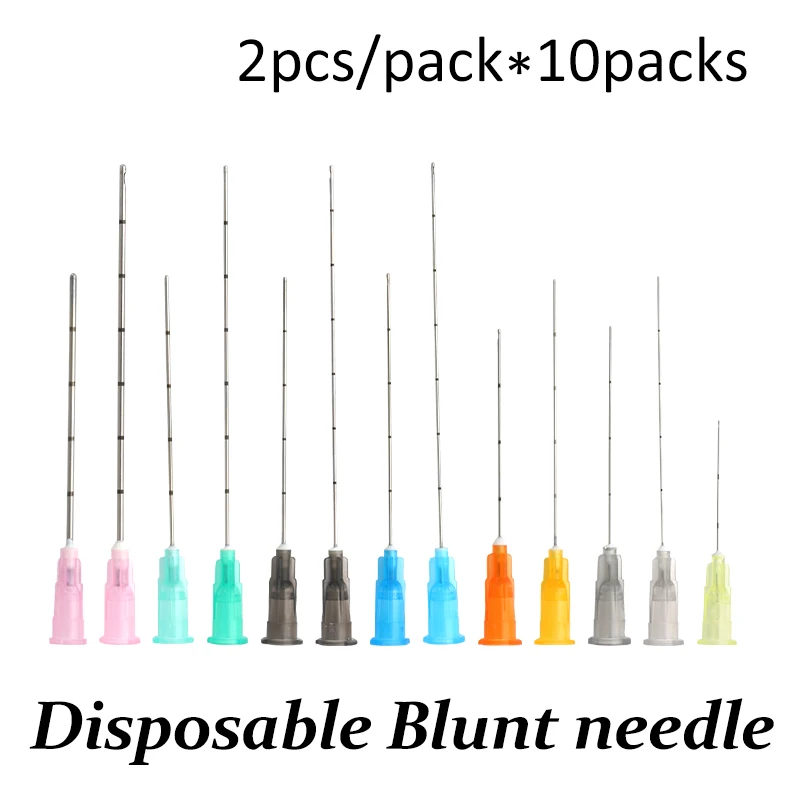 Blunt tip micro cannula medical injection needle 18G 21G 22G 23G 25G 27G 30G Plain Ends Notched Endo needle tip Syringe