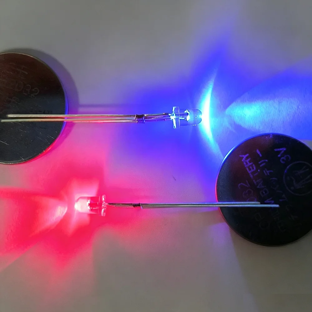 10pcs F3-F5 (3mm-5mm) FLASHING LED 2PIN Light Emitting Diode