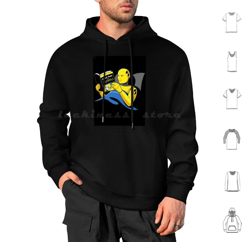 Crash Test Shirt Hoodie cotton Long Sleeve Humor Crash Test Dummie