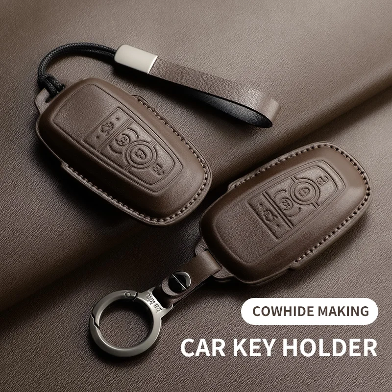 

Кожаный чехол для автомобильных ключей Lincoln Nautilus Corsair Aviator Navigator, защита от царапин, брелок для ключей, аксессуары для защиты ключей