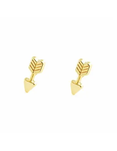 Earrings woman/girl gold 9k Arrow