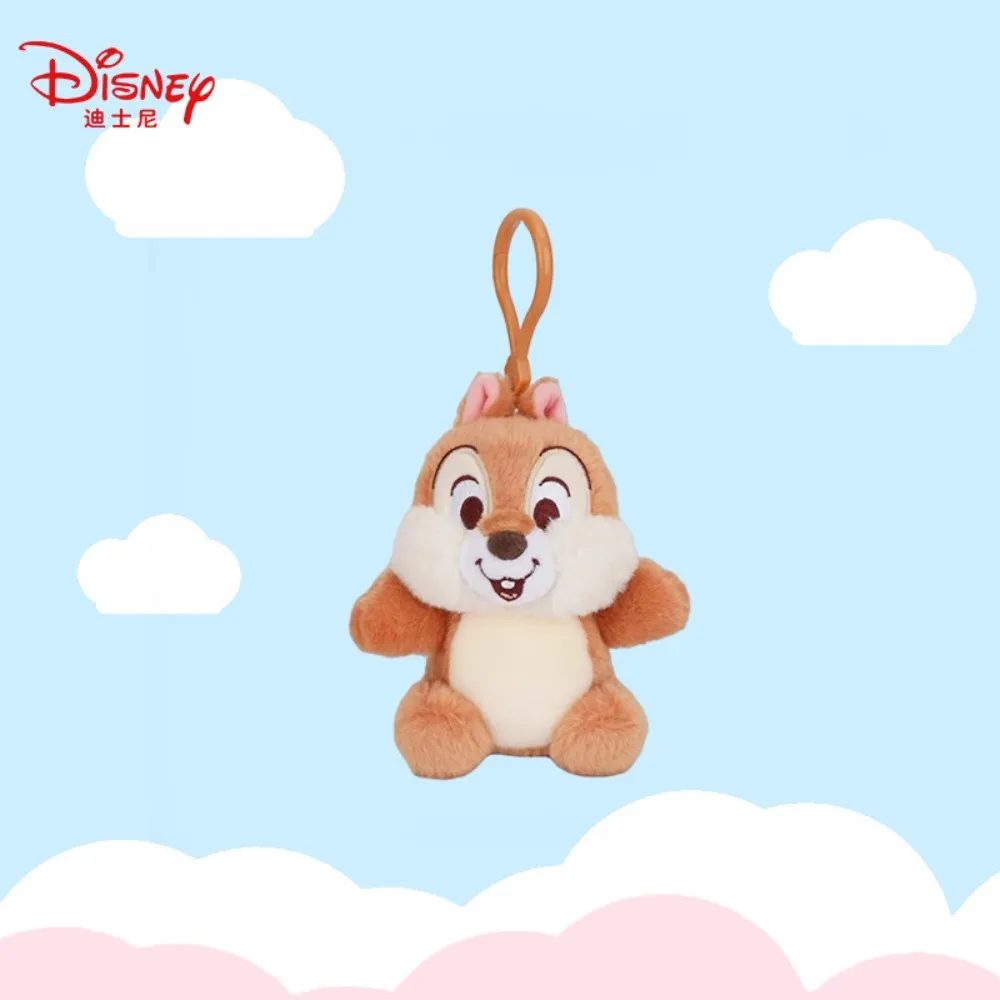 Genuíno disney chaveiros de pelúcia criativo figuras dos desenhos animados mochila pingente chaveiro acessórios decorativos coleção férias presentes