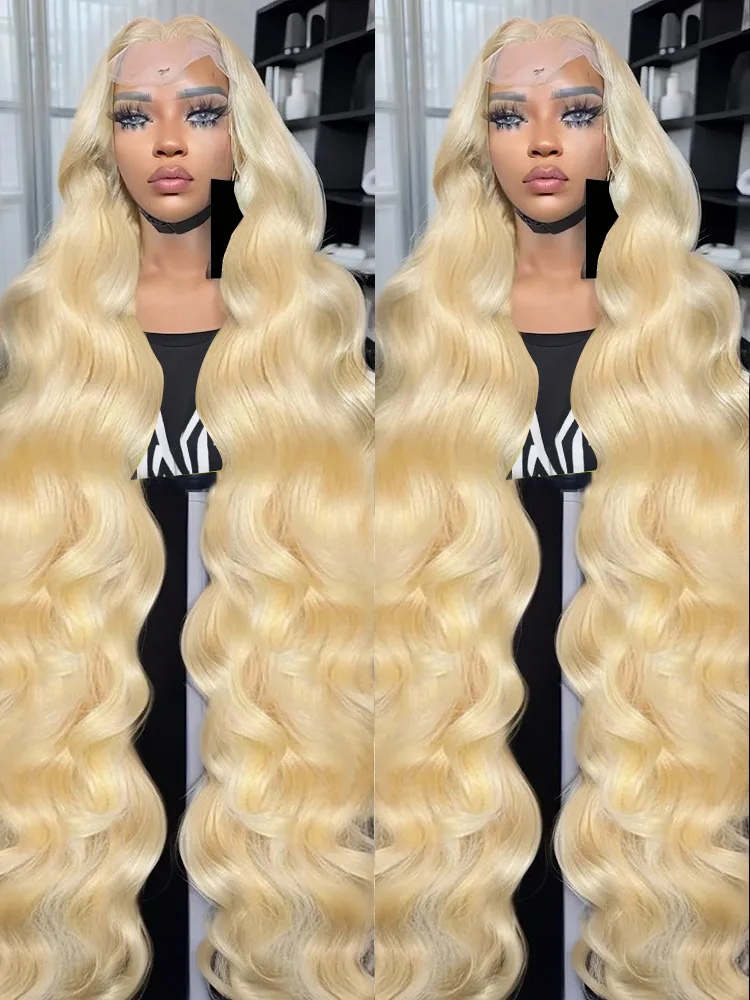 200 Density Body Wave HD Transparent 613 Honey Blonde 13x5 30Inch 13x6 Lace Front Wig Human Hair 13x4 Lace Frontal Wig Brazilian