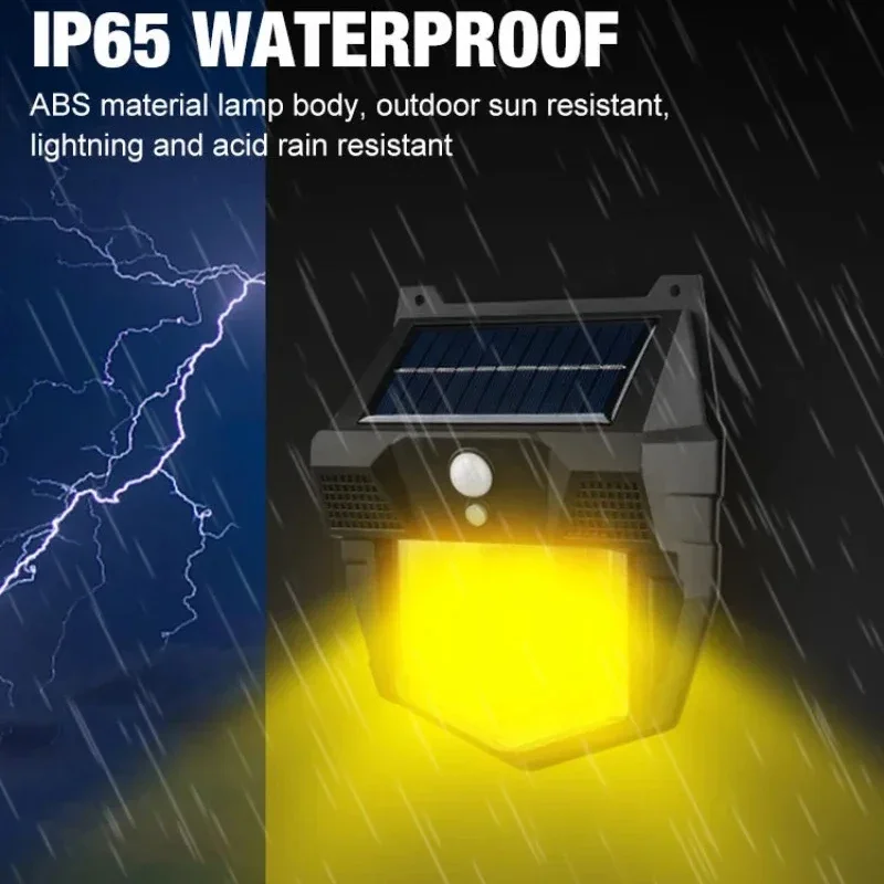 Imagem -05 - Sensor sem Fio Led Luz Solar Impermeável Emergência Projectores Solares Lâmpada de Parede Jardim Pátio Terraço Path Decoration