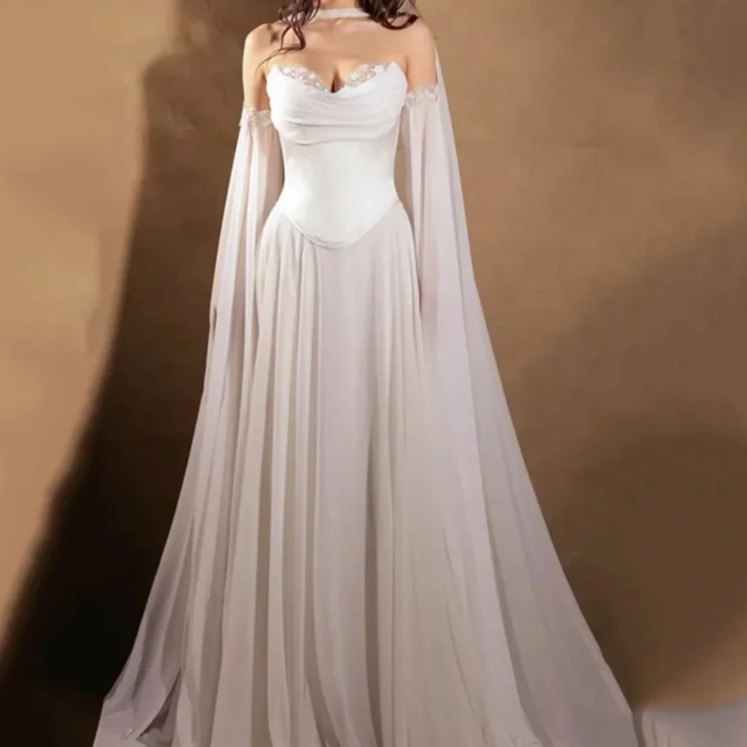 Robe de mariée princesse de luxe, dos nu, ligne a, avec des Appliques en dentelle, personnalisée, 2025