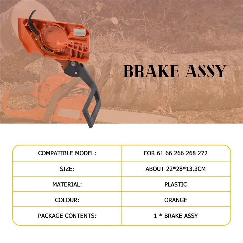 โซ่คลัทช์ฝาครอบด้านข้างเบรค ASSY สําหรับ 4 Husqvarnas 61 66 266 268 272 Chainsaw-AT64