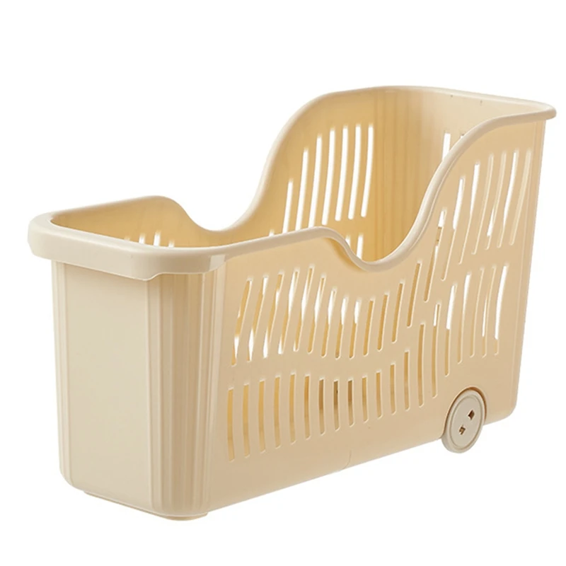 LICE-바퀴가 달린 주방 보관 바구니, 가정용 플라스틱 스낵 장난감 보관, 주방 캐비닛 보관함