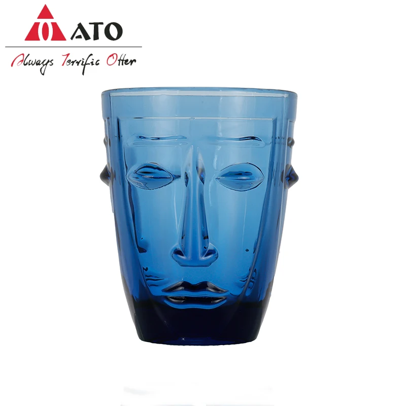 

Blue Drinking Glasses Water Tumbler Unbreakable Reusable Cup for Home