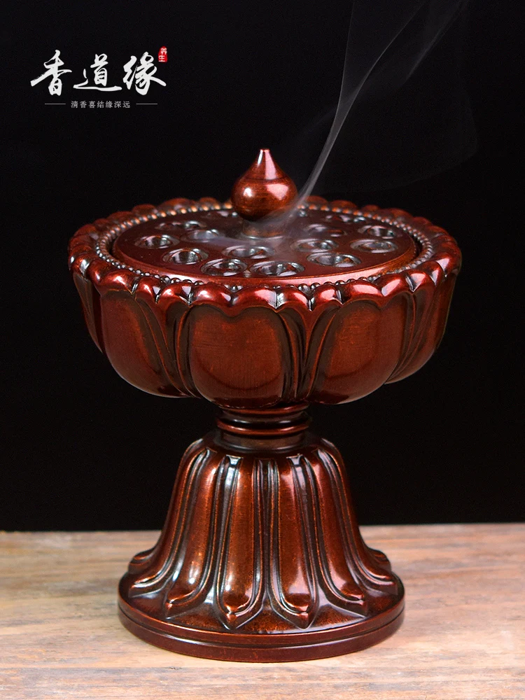 Pure Copper Agarwood and Incense Burner Tea Ceremony Incense Burner Lotus Lantern Incense Burner Incense Coil Incense Burner