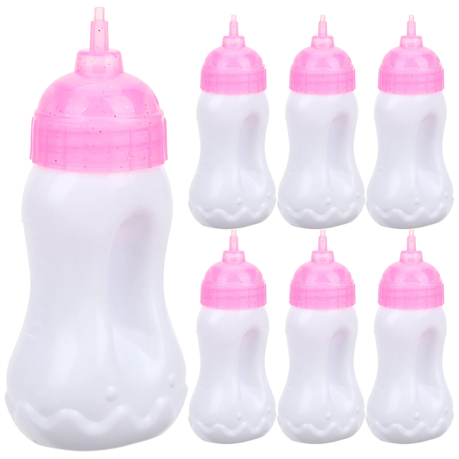 

10 Pcs Girl Toys Feeding Bottle Baby Bottles Milk Juice Accessories Miniature Child