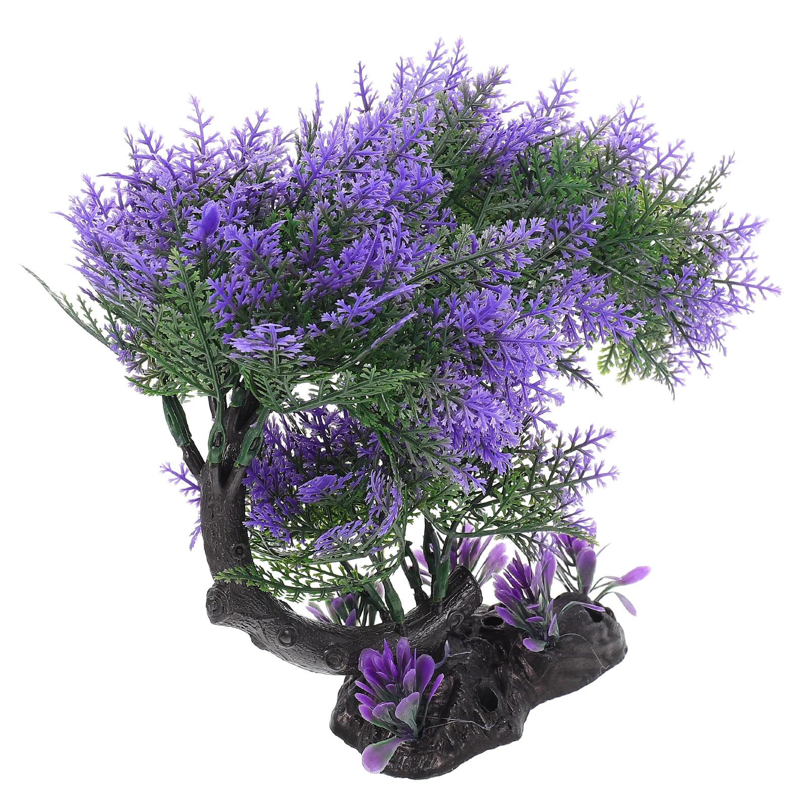 

Stylish Decorative Artificial Imitated Pine Tree Fish Tank Ornament Vivid Realistic Design Desktop Aquarium Decor Fish Hiding
