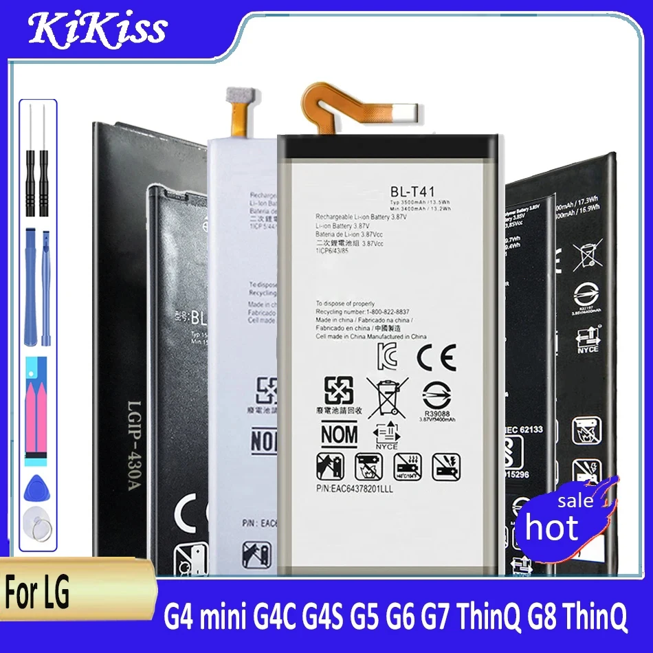BL-42D1F BL-49SF BL-51YF BL-T16 BL-T32 BL-T39 BL-T41 LGIP-550N Аккумулятор для LG G flex 2 G4 G4C G4S G5 G6 G7 G8 mini ThinQ KV700