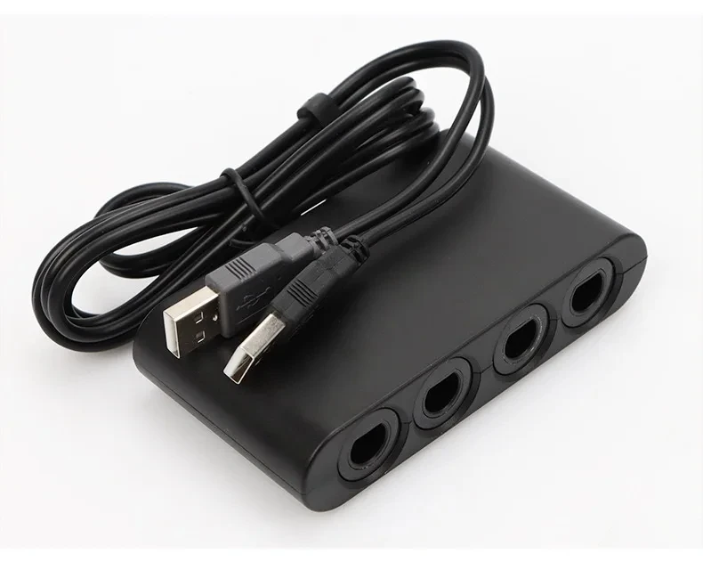 محول وحدة تحكم ألعاب USB لمفتاح نيتندو ، محول ألعاب 4 منافذ ، GameCube ، GC ، NGC ، Wii ، u ، PC ، قتال النجوم ، دعم دروبشيبينغ