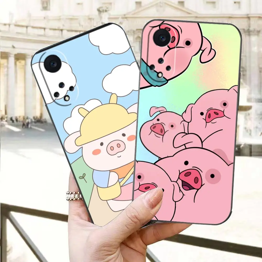 Custodia Funda per Huawei NOVA Y90 Y70 Y61 10 9 9SE Plus 8 8I 7 7I 5 5I 4 3 3I 2 2I 2S Lite Plus Pro Case Para Cute Cartoon Pink Pig