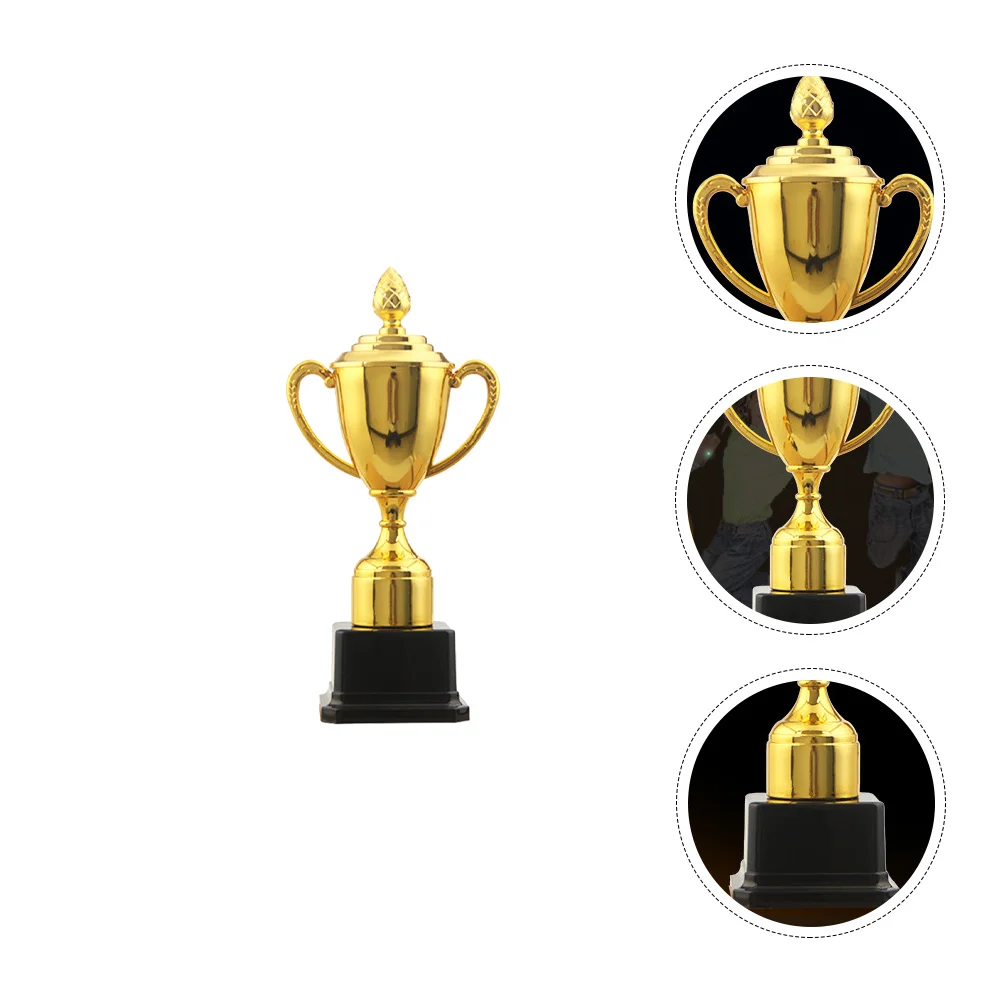 

Plastic Gold Trophy Kids Award Toy Reward Prizes Cup Party Celebration Desktop Model Mini