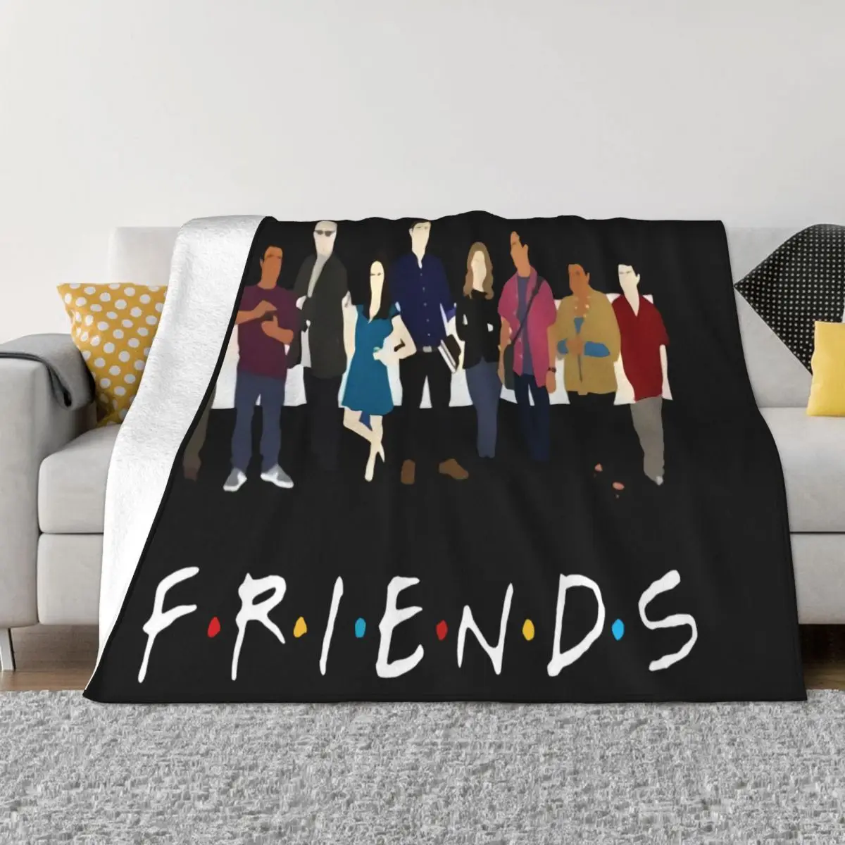 Community Friends Tv Show Hats Men Print Aesthetic Hats Fashion Gothic O Hats Homme Sim Throw Blanket