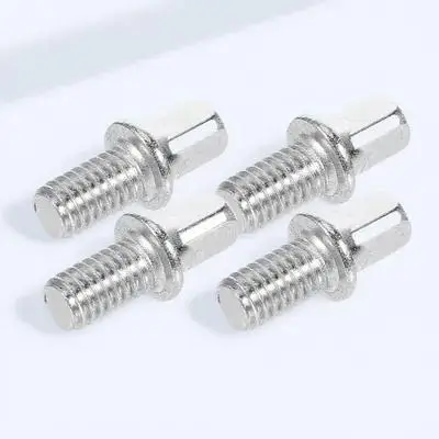 

10 Pcs Drum Screws M6X10mm Silver Plated Iron Compatible Various Drums Smooth Easy Install Professional Repair Kit