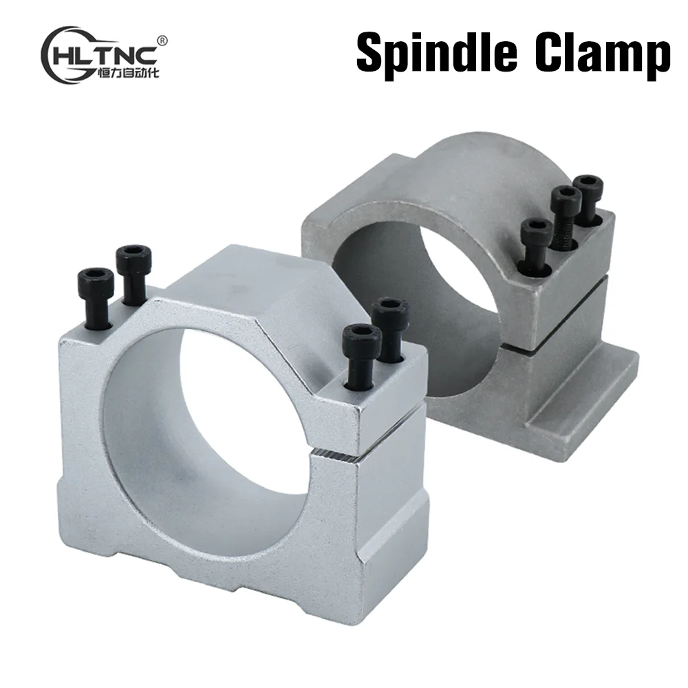 HLTNC 52mm 55mm 65mm 80mm 100mm 105 125mm CNC Aluminum Spindle Motor Fixture Clamp Bracket For Openbuild Engraver Router