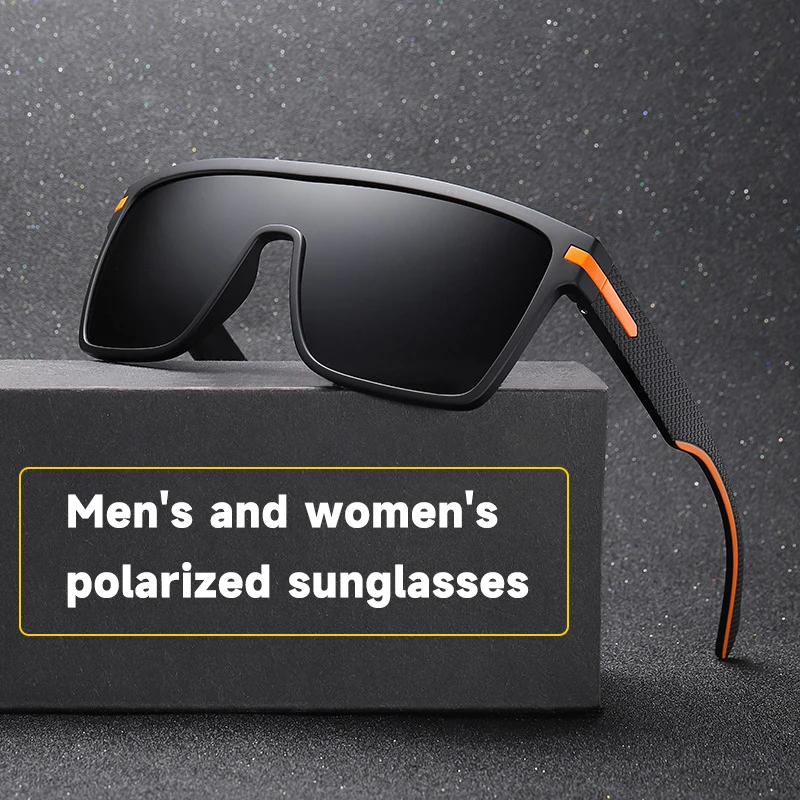 HD Polarisierte Sonnenbrille Männer und Frauen UV400 Sonnenbrille Marke Designer Goggle Spiegel Einteilige Objektiv Brillen – Detail 3