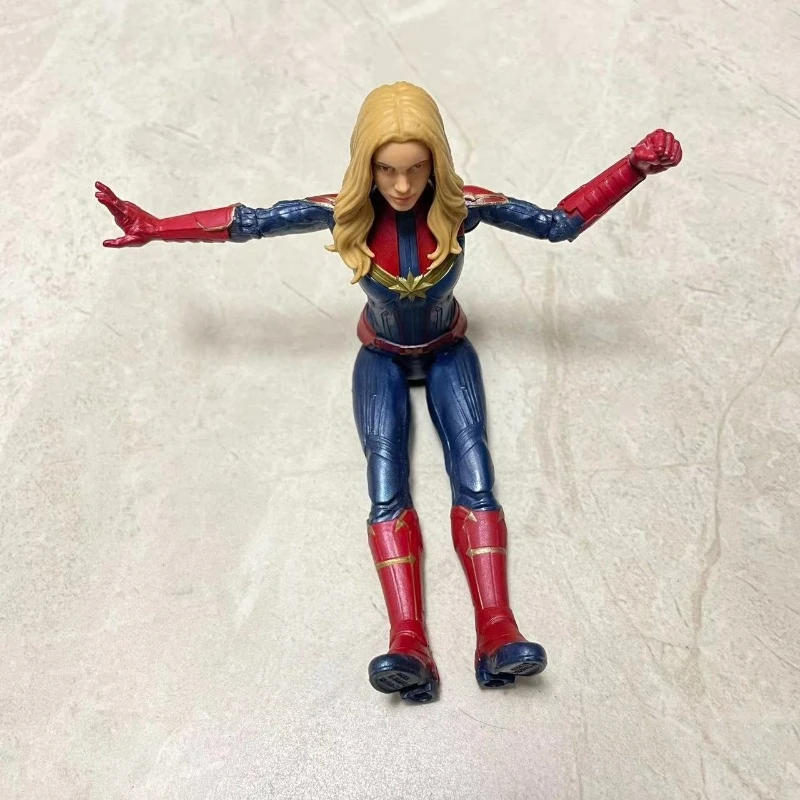 Hasbro-Marvel Avengers Captain Marvel Action Figures para crianças, brinquedos militares genuínos a granel, prenda de aniversário, 6 ", 15cm