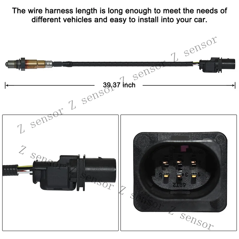 Z+ New LSU4.9 O2 UEGO Wideband Oxygen Sensor For PLX AEM 30-2004 0258017025