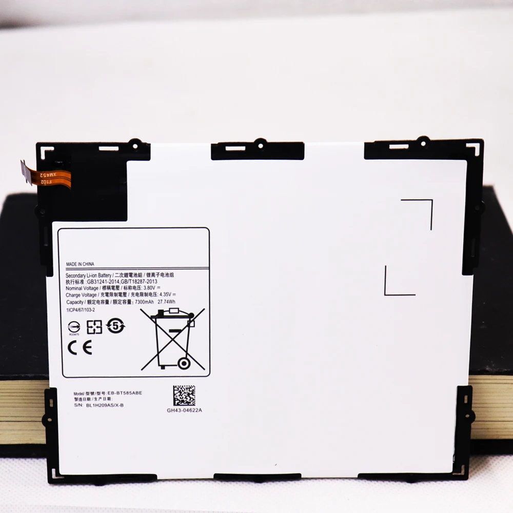 Oplaadbare Tablet Tablet EB-BT585ABE 7300mAh Batterij Voor Samsung Galaxy Tablet Tab EEN 10.1 2016 T580 SM-T585C T585 T580N + gereedschap