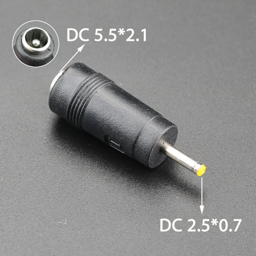 DC5,5X 2,1 MM Buchse Stecker Adapter Anschlüsse auf DC 7,9 5,5 4,8 4,0 3,5 3,0 mm 2,5 2,1 1,7 1,35 0,7 mm Stecker Netzteil – Detail 5
