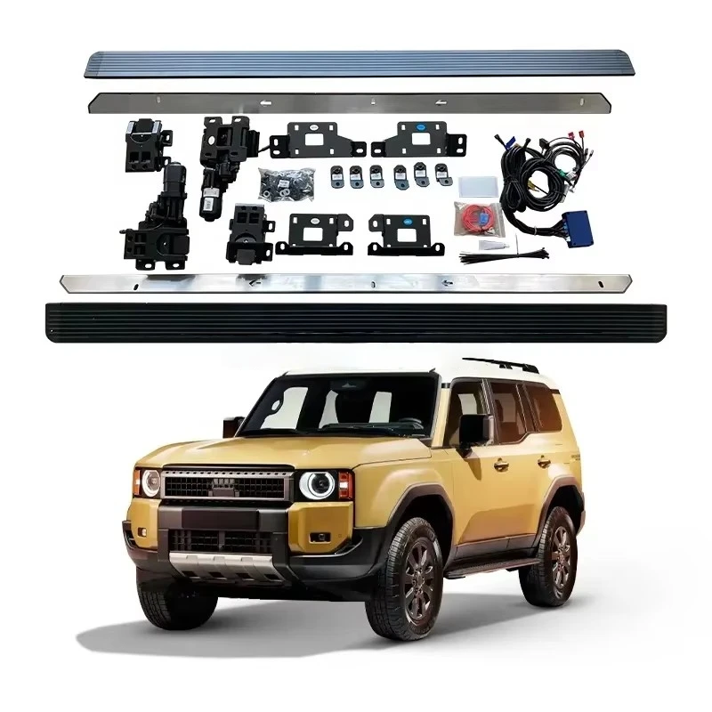 

YBJ Car Accessories Foot Step Electric Anti-pinch Intelligent Power Running Board For PRADO FJ250 LC250 2024-2027 Side Step
