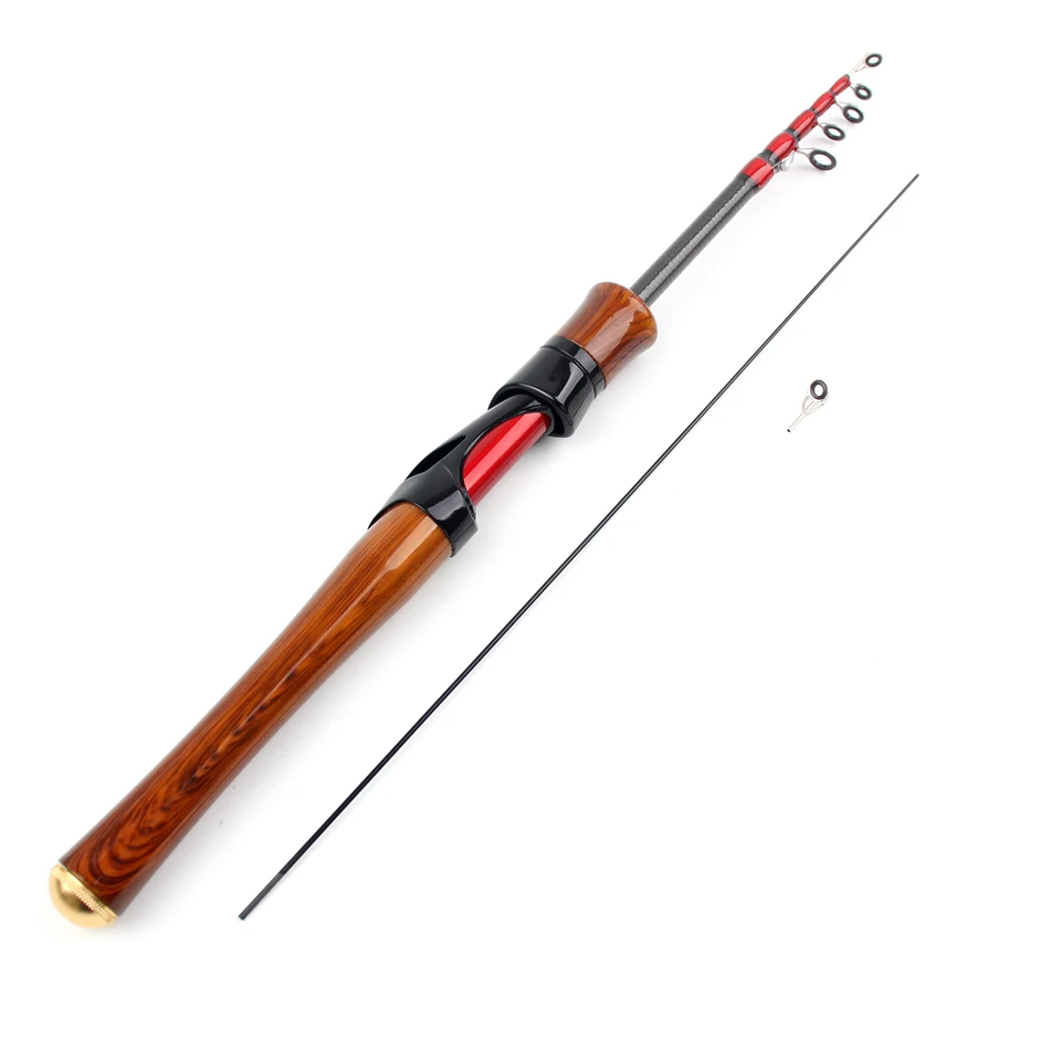 1.68M 1.8M Carbon MINI Ultra Light L Power Telescopic Fishing Rod Spinning Pocket Rod Test 4-12g Stream Small Fish Pole Pescaria