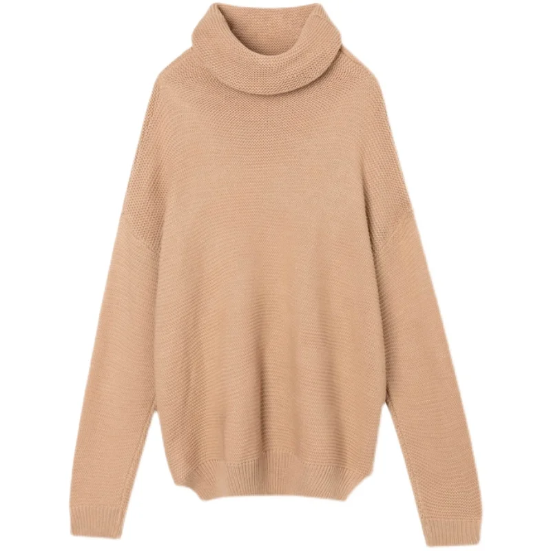 Maternity Sweaters  Winter Turtleneck Loose Pullovers Thick Warm Knitted  Clothes for Pregnant Women Pregnancy Tops