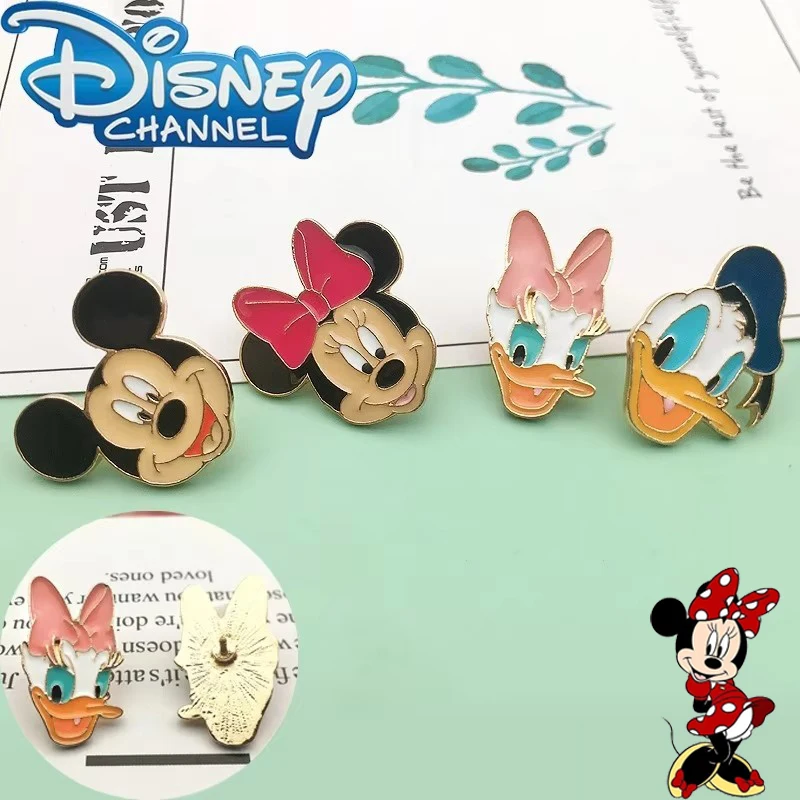 

Disney Mickey Mouse Pin Kawaii Anime Figure Brooch Enamel Lapel Pin Accessories Cute Cartoon Badge Backpack Decoration Kids Gift