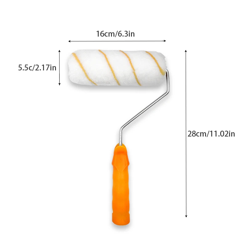 統合ローラーブラシ、壁ペイントツール、6インチ