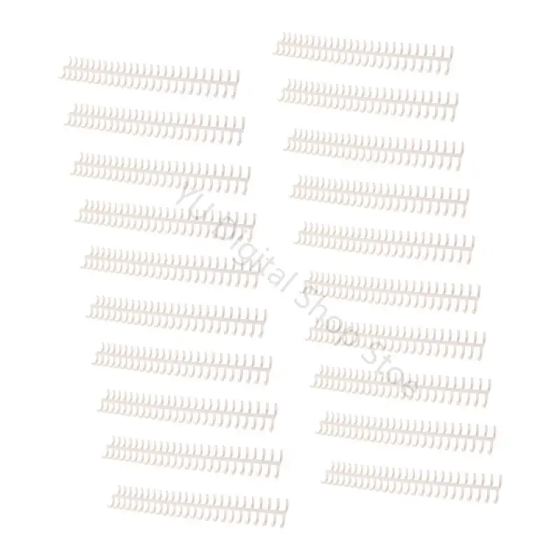 96BA Büro-Binderinge, Kämme, 30 Löcher, 12 mm Kunststoffrücken für die Neuordnung von Seiten – Detail 7