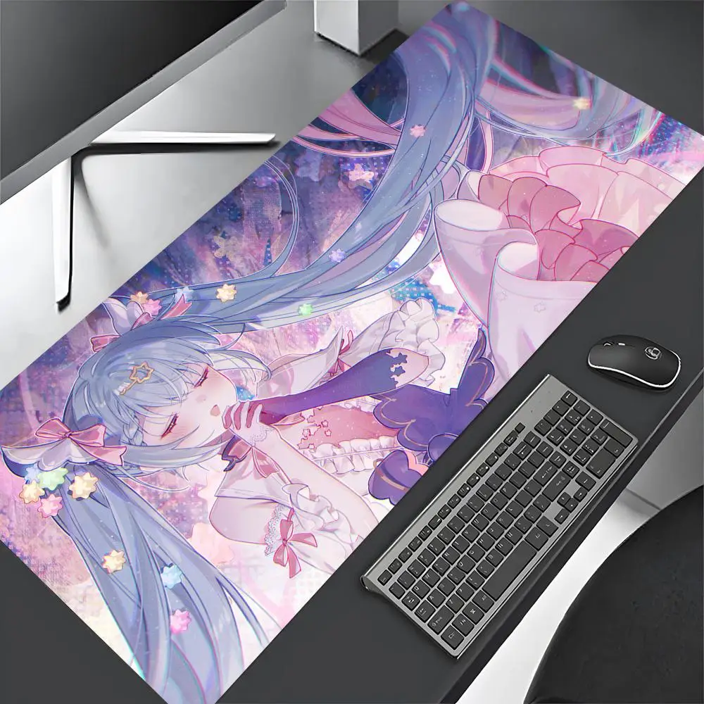 Cartoon Girl H-Hatsune Miku-S Mouse Pad Gaming Abstract Large 800x400mm MouseMat Gamer garbinet player XXL Mause Carpet PC Desk