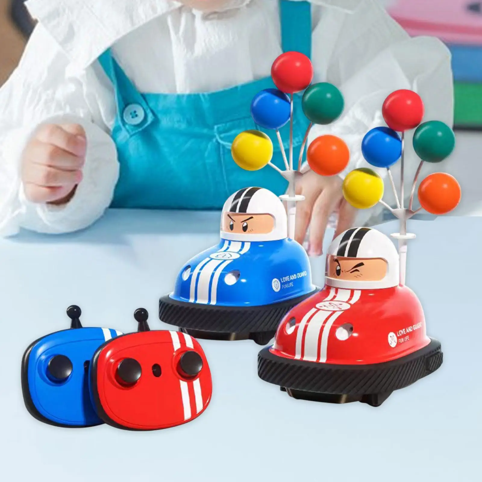 Remote Control Bumper Car RC Ejector Vehicles Portable Party Favor Toy Game Small RC Car Toy Interactive Toy RC Cartoon Car Toy