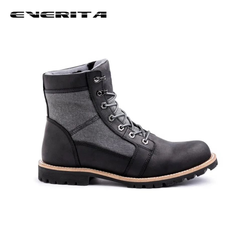 Sapatos masculinos casuais de couro com cordões, botas de tornozelo alto, resistentes ao desgaste, confortáveis, design mais recente, moda