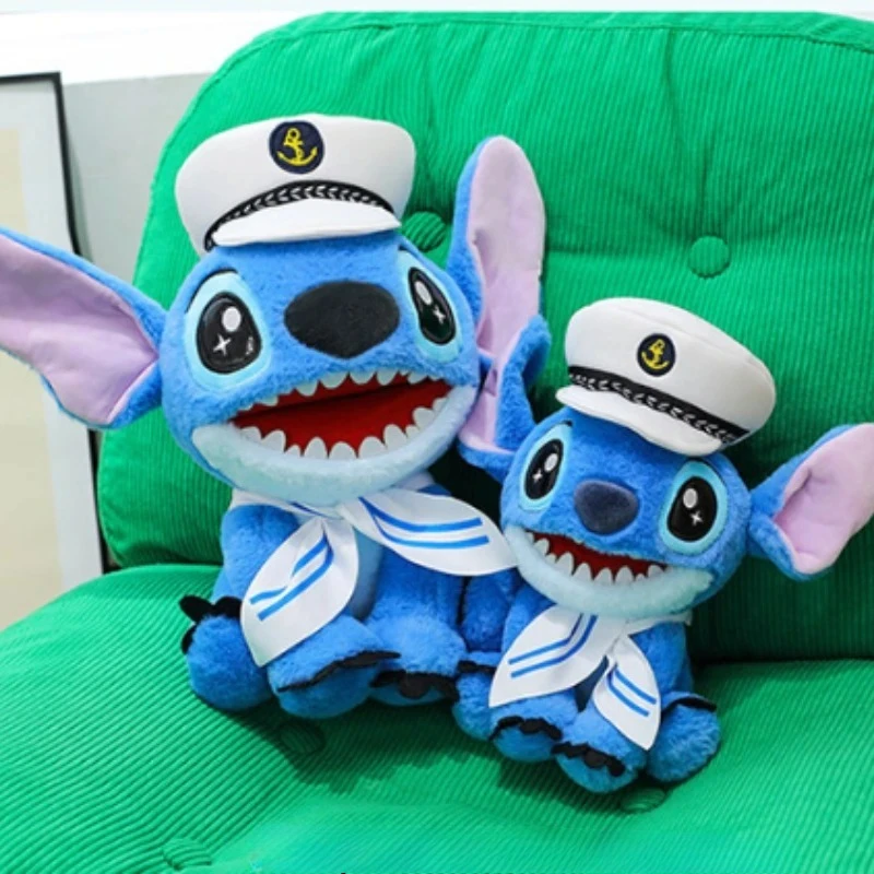 2025 Hot New Arrivals 30cm 25cm Explosive Navy Stitch Doll Big Teeth Stitch Plush Toy Star Baby Series Doll Gift