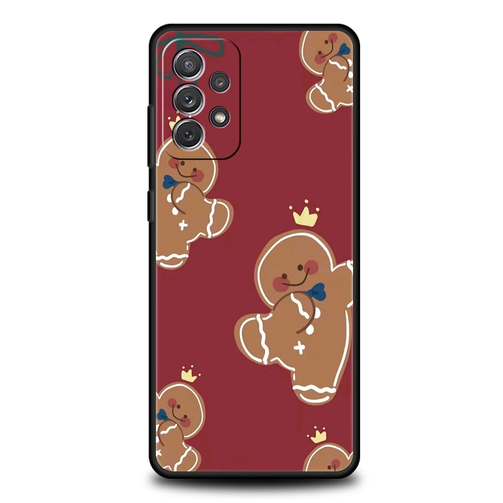 New Year Christmas Phone Case for Samsung Galaxy A55 A35 A15 A14 A25 A54 A51 A71 A72 A73 A32 A52 A52S A41 5G Silicone Shell Bags – Detail 1