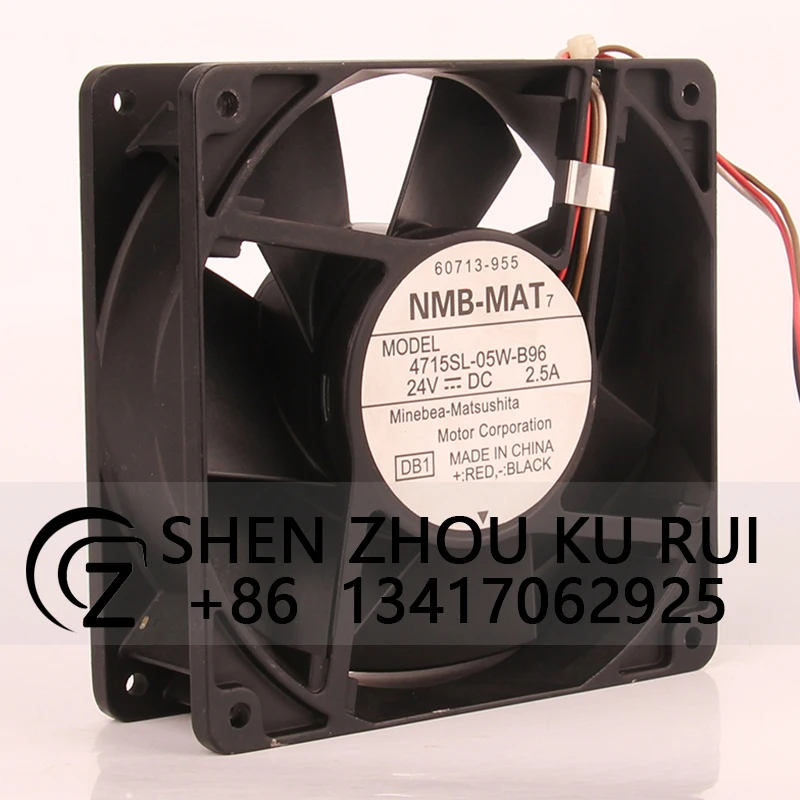 Case Fan Dual Ball Bearing for NMB 4715SL-05W-B96 120*120*38mm 24V 2.5A 12038 Inverter Cooling Fan