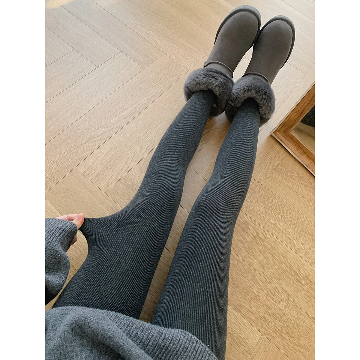 

Зимние женские леггинсы Thiened, подтягивающие живот, увеличивающие ягодицы, с высокой талией, длинные повседневные брюки Sl Design