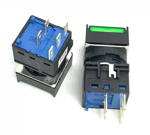 2PCS LB-T10 green, red, yellow LB-T50 self resetting 5-pin square LB2L-m1t114g