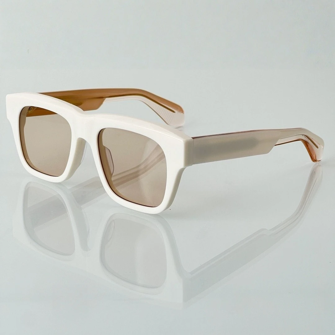 

JMM CASH 54mm Oversized Square Sunglasses Unisex Tortoiseshell Acetate Handcrafted UV400 Luxury Fashion Eyewear