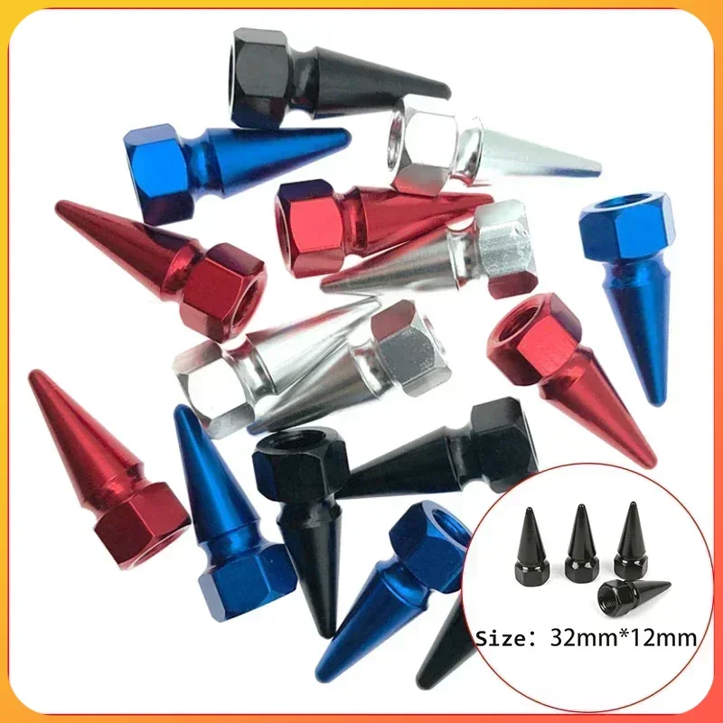 4PCS Car Styling Accessories Alloy Aluminum Tire Valve Caps For Car Bike Motorcycle Valve Stem Covers Wheel Air Protection Cap