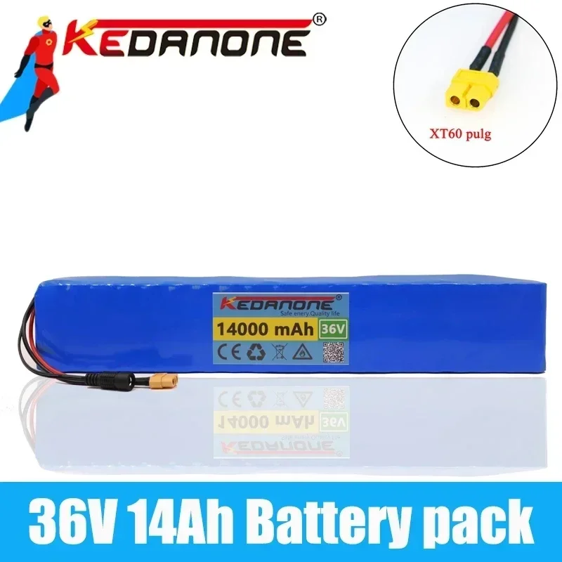 

36V 14ah Battery ebike battery pack 18650 Li-Ion Battery 500W High Power and Capacity 42V Motorcycle Scooter with bms