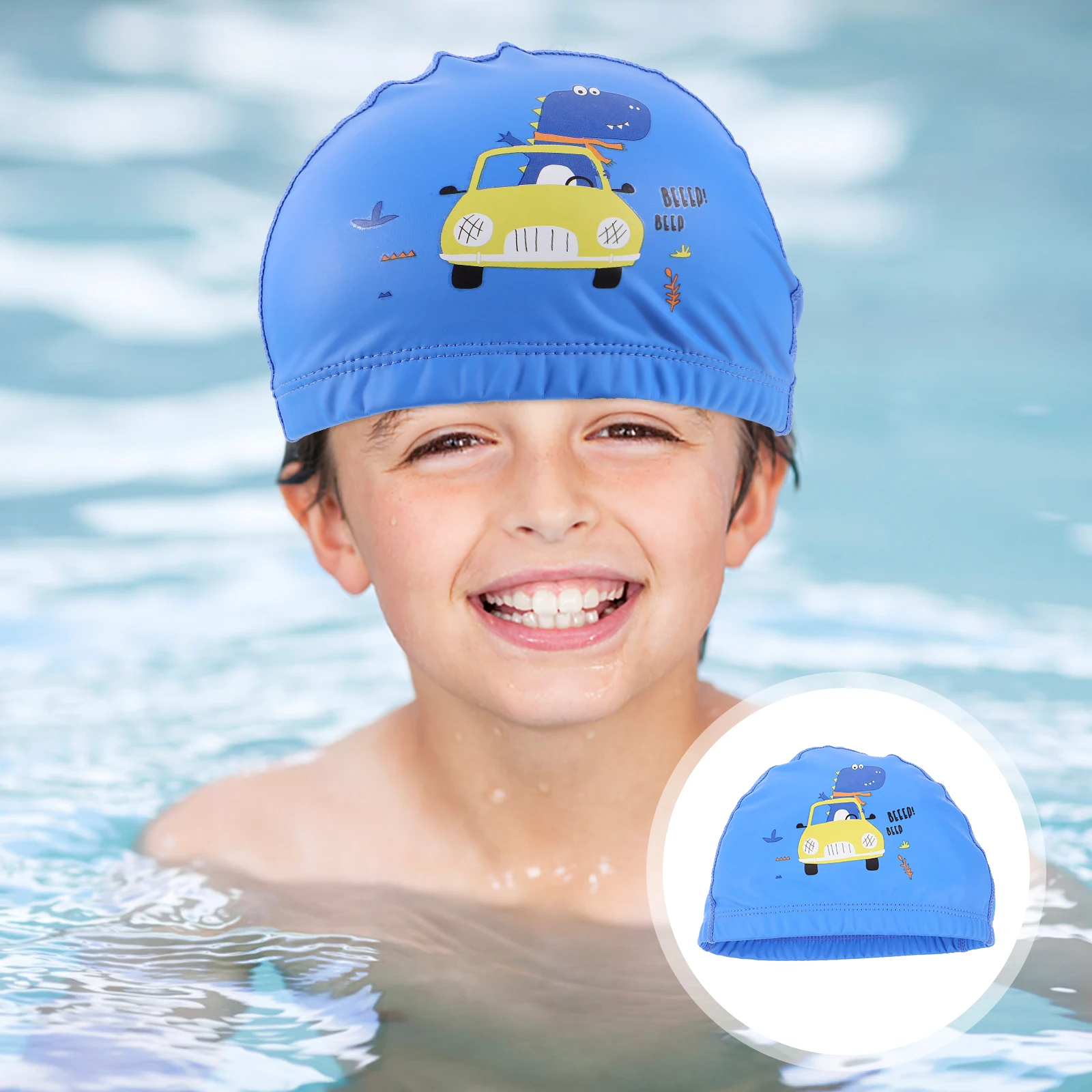 

's Ear Protection Swimming Cap Infant Hat Hair for Head Swimcaps Toddler