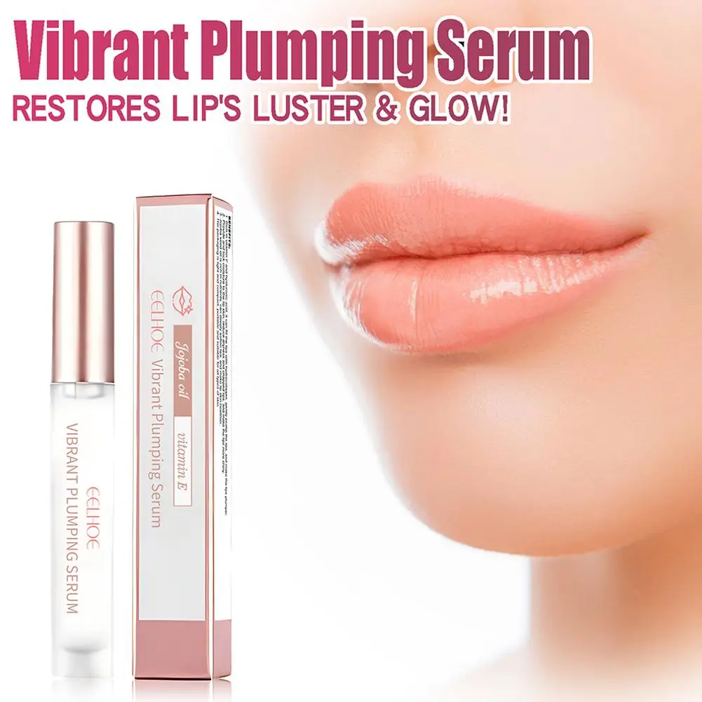 4ml Lip Plump Serum Instant Volumising Increase Lip Gloss Skin Line Essential Dead Lip Plumping Oil Moisturizer Fade Care L7W8